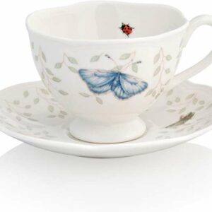 Чашка чайно-кофейная с блюдцем Lenox Бабочки на лугу 240мл