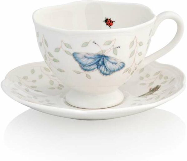 Чашка чайно-кофейная с блюдцем Lenox Бабочки на лугу 240мл