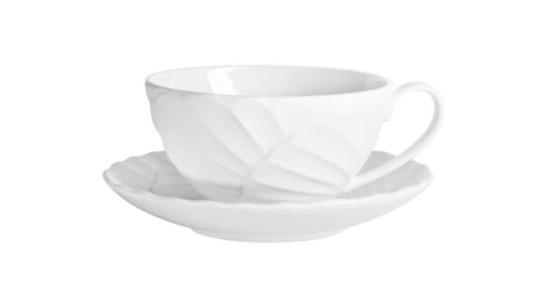 Чашка чайно-кофейная с блюдцем Lenox Плиссе Маркеса 240мл 2