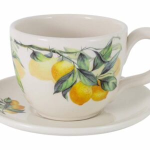 Чашка с блюдцем Юлия Высоцкая Лимоны