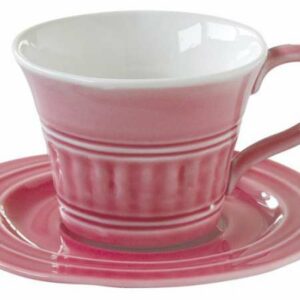 Чашка с блюдцем розовый Abitare большая Easy Life