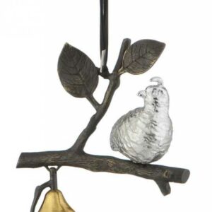 Декоративное украшение Michael Aram Куропатка с грушей на ветке 14см 2