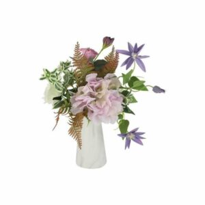 Декоративные цветы Дрим Гарден Букет клематисы в керамической вазе