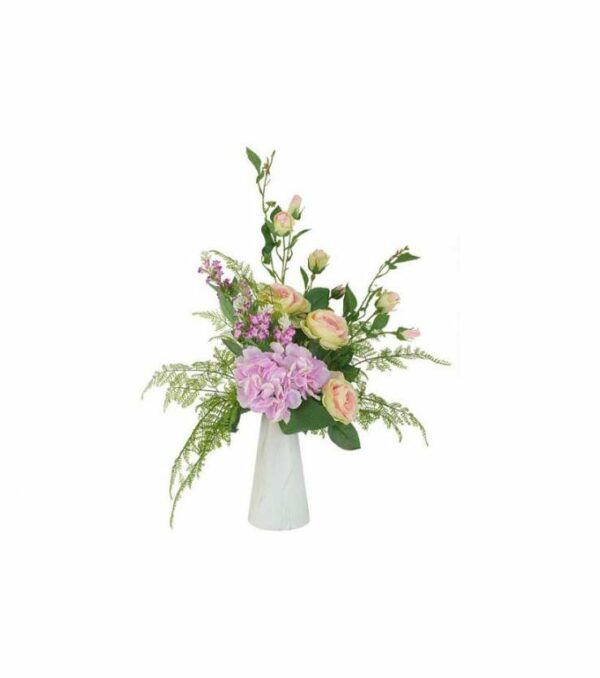 Декоративные цветы Дрим Гарден Букет розы в керамической вазе