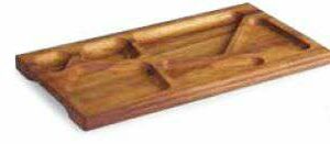 Деревянная доска для сервировки Геометрическая Ироко Kapp Table Top