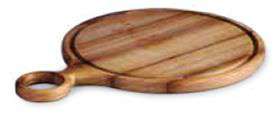 Деревянная доска для сервировки пиццы Kapp Table Top с ручкой Ироко