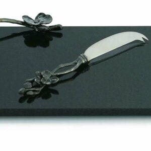 Доска для сыра с ножом Michael Aram 32x21см Чёрная орхидея