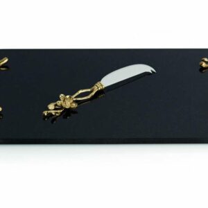 Доска для сыра с ножом Michael Aram Золотая орхидея