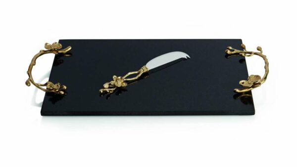Доска для сыра с ножом Michael Aram Золотая орхидея