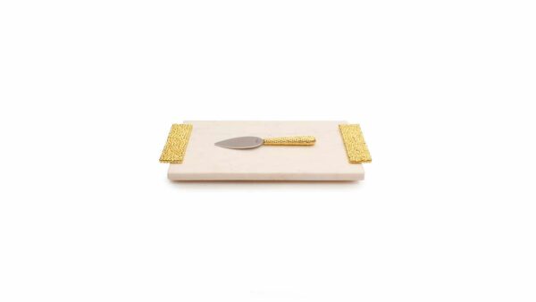 Доска для сыра с ножом Michael Aram Золотые жемчужины 34х20см