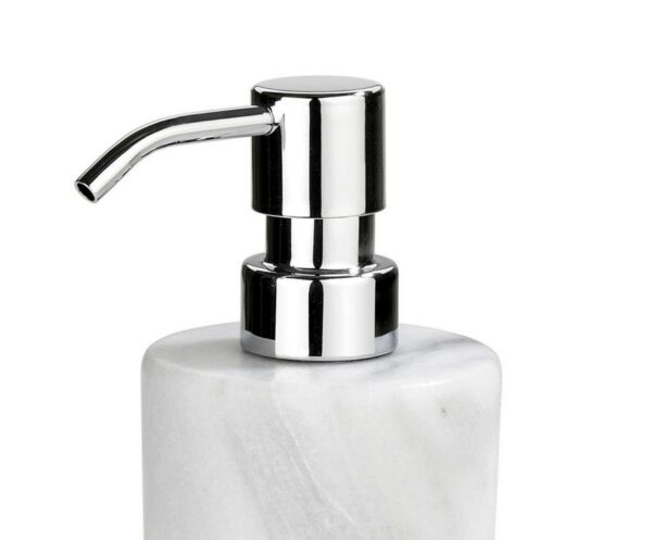 Диспенсер для жидкого мыла Andrea House серо-белый мрамор