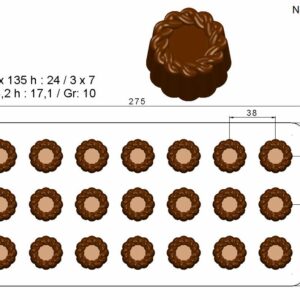 Форма Kapp Pastry шоколадный Венок
