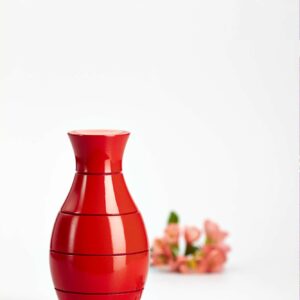Мельница для специй Бисетти в виде вазы красная лакированная
