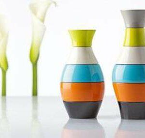 Мельница для специй Бисетти в виде вазы разноцветная лакированная