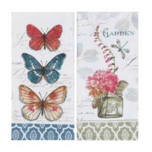Набор полотенец Kay Designs Цветы и Бабочки прямоугольных 41x66см