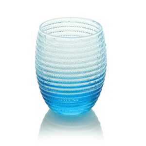 Набор стаканов для воды IVV Хеликс голубой 320мл