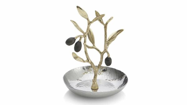 Подставка для колец Michael Aram Золотая оливковая ветвь 10см