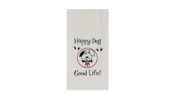 Полотенце кухонное Kay Dee Designs вафельное Счастливая собака 2