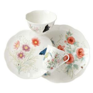 Сервиз чайно-столовый Lenox Бабочки на лугу Птицы Колибри на 4 персоны 16 предметов 2