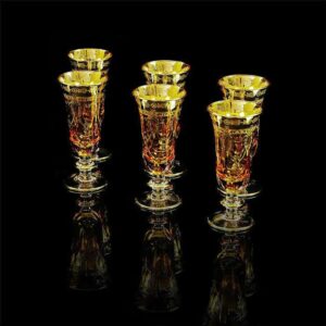 Набор бокалов для шампанского янтарный Migliore Ambra 6 шт