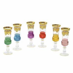 Набор бокалов для шампанского разноцветный Migliore Firenze