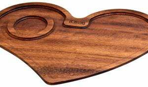 Поднос для чая и кофе Lava Iroko wood 22x29см