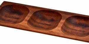 Поднос сервировочный Lava Iroko Wood 15x35см