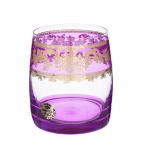 Набор стаканов Bohemia Disign Кросно 801 Фиолетовый 290 мл на 6перс