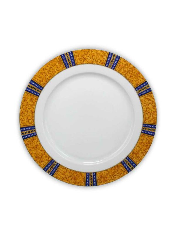 Блюдо мелкое Тхун Cairo Сине-желтые полоски 30 см 2