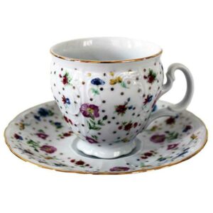 Чашка с блюдцем Тхун Bernadotte Цветочный декор 170 млx140 см 2