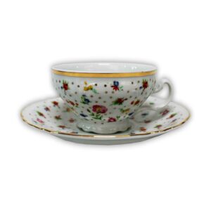 Чашка с блюдцем Тхун Bernadotte Цветочный декор 205 млx155 см 2