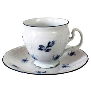 Чашка с блюдцем Тхун Bernadotte Синие мелкие цветы 170 млx140 см2