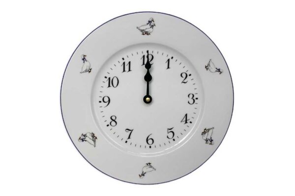 Часы на тарелке Тхун Nina Гуси 26 см 2