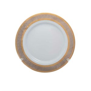 Тарелка десертная Тхун Opal Широкий кант платина золото 19 см 2