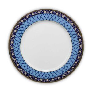 Тарелка мелкая Тхун Cairo Сетка на синем платина 25 см2