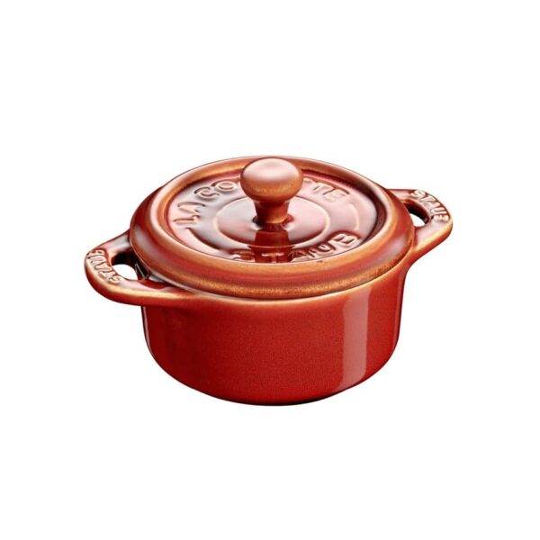 Мини-кокот круглый Staub 10 см античный медный