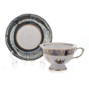 Набор для чая Bavarian Porcelain Охота зеленая 200 мл 12пр