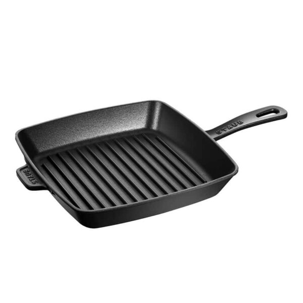 Сковородка-гриль квадратная Staub 26 см черная