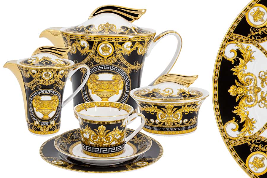 Сервизы royal. Королевский чайный сервиз. Чайный сервиз на 6 персон. Чайный сервиз золотого цвета. Сервизы чайные и столовые современные.