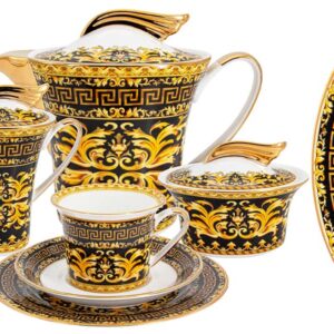 Чайный сервиз Royal Crown Турандот 6 пер 21 пр Posuda Moskva