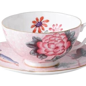 Чашка чайная с блюдцем Wedgwood Кукушка 180 мл розовая Посуда Москва