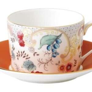 Чашка чайная с блюдцем Wedgwood Вандерласт Цветы 150 мл Посуда Москва