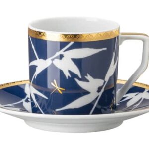 Чашка для эспрессо с блюдцем Rosenthal Турандот синий золотой кант Посуда Москва