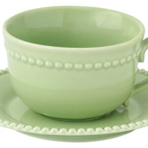 Чашка с блюдцем Easy Life Tiffany зелёная 0