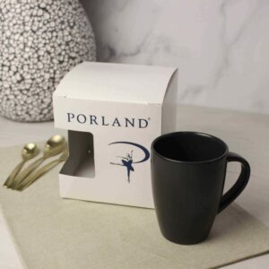 Кружка Porland Seasons 260 мл черная подарочная упаковка Posuda Moskva