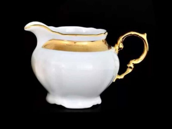 Молочник Thun Мария Луиза золотая лента Ivory 250 мл 54611 Посуда Москва