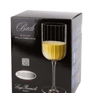 Набор бокалов для белого вина Luigi Bormioli Bach 280 мл хрустальное стекло 4 шт Posuda Moskva