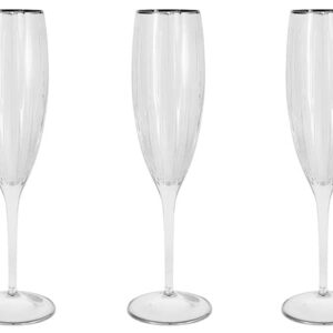 Набор бокалов для шампанского Same Пиза серебро 0