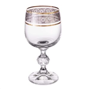 Набор бокалов для вина Bohemia Клаудия Панто Золото R-G 190 мл 58167 Посуда Москва