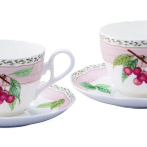 Набор чашек чайных с блюдцем Noritake Фруктовый сад 250 мл розовый Посуда Москва